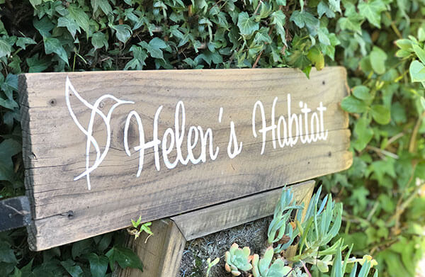 Unique Personalized Rustic Wood Garden Sign by Urban Garden Studio.