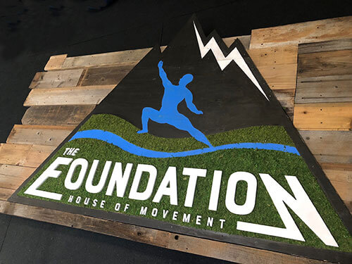 Local company's branding with a visually striking and eco-friendly custom sign made from reclaimed wood, preserved moss, and a hand-painted logo by Urban Garden Studio Enhance your local company's branding with a visually striking and eco-friendly custom sign made from reclaimed wood, preserved moss, and a hand-painted logo. Our one-of-a-kind design adds natural charm and rustic appeal to your space, leaving a lasting impression on customers By Urban Garden Studio