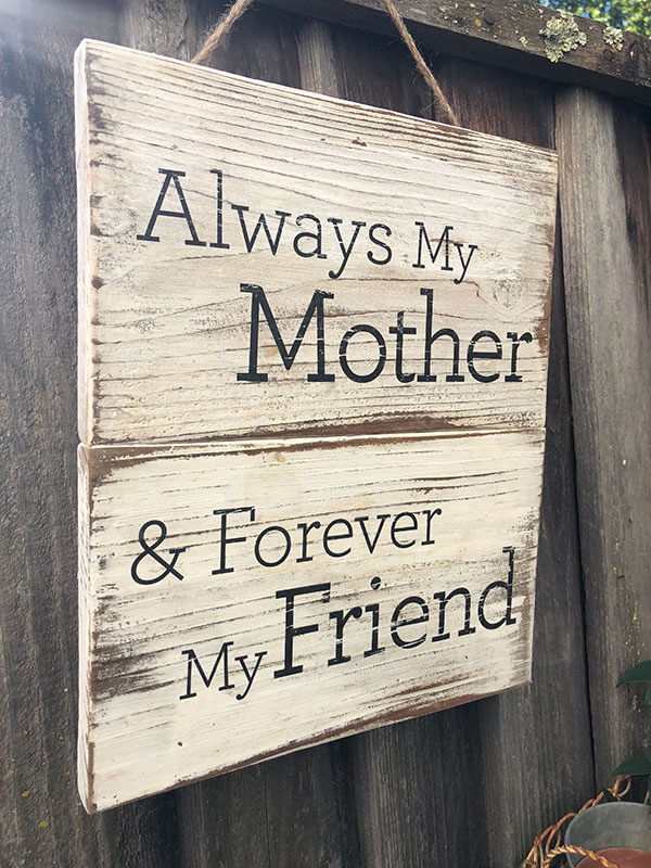 Personalized reclaimed wood quote sign with charming white washed finish and inspiring message by Urban Garden Studio Charming white-washed custom rustic wood sign created with reclaimed wood and inspiring quote by Urban Garden Studio