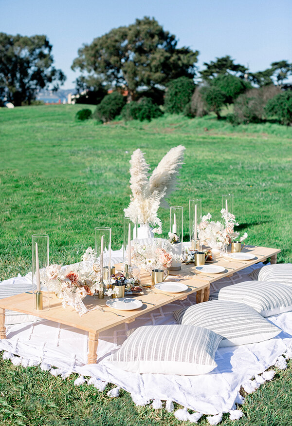 Enjoy outdoor dining with ease with a custom made lightweight pine wood picnic table by Urban Garden Studio, expertly crafted for convenience and durability to make your picnics and gatherings unforgettable.