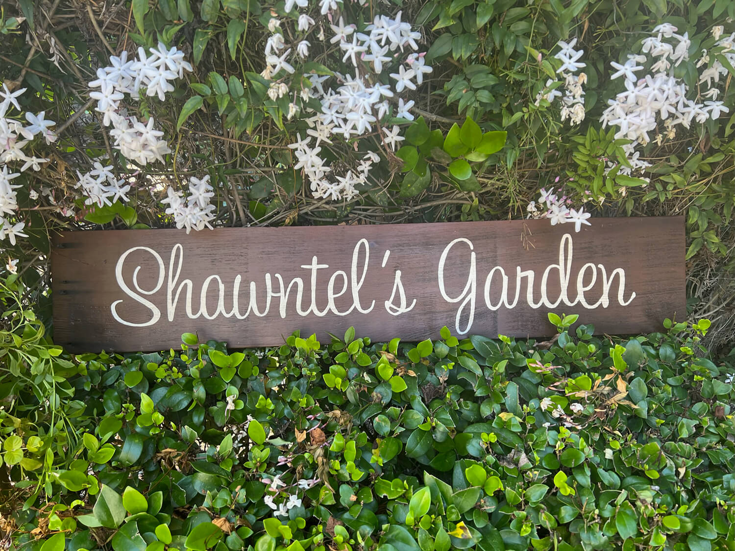 Unique Handmade Rustic Wood Sign for the garden, Customized to Your Liking by Urban Garden Studio.